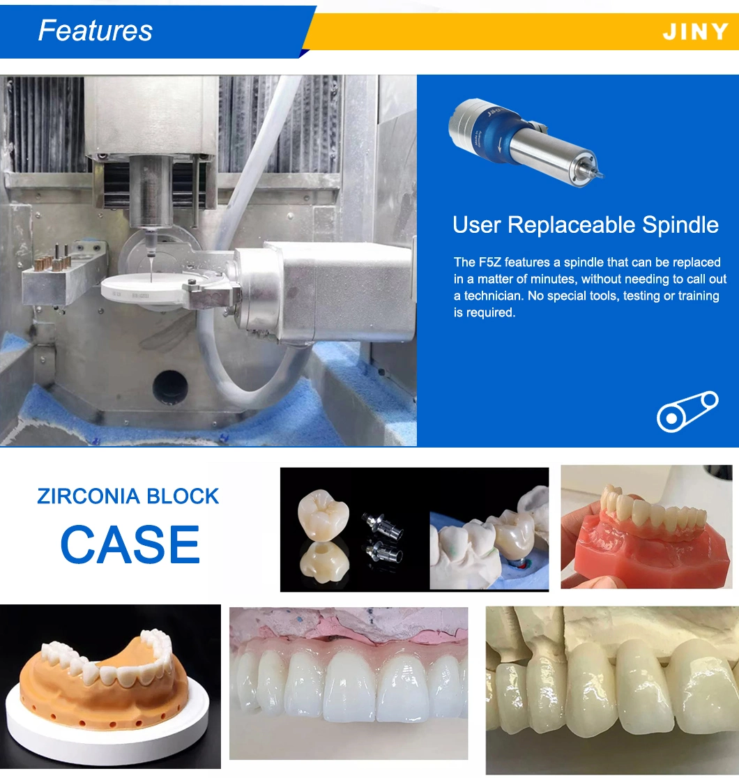 5 Axis Dental Lab Equipment Zirconia Special CAD Cam Dental CNC Milling Machines with Automatic-Disc Changer