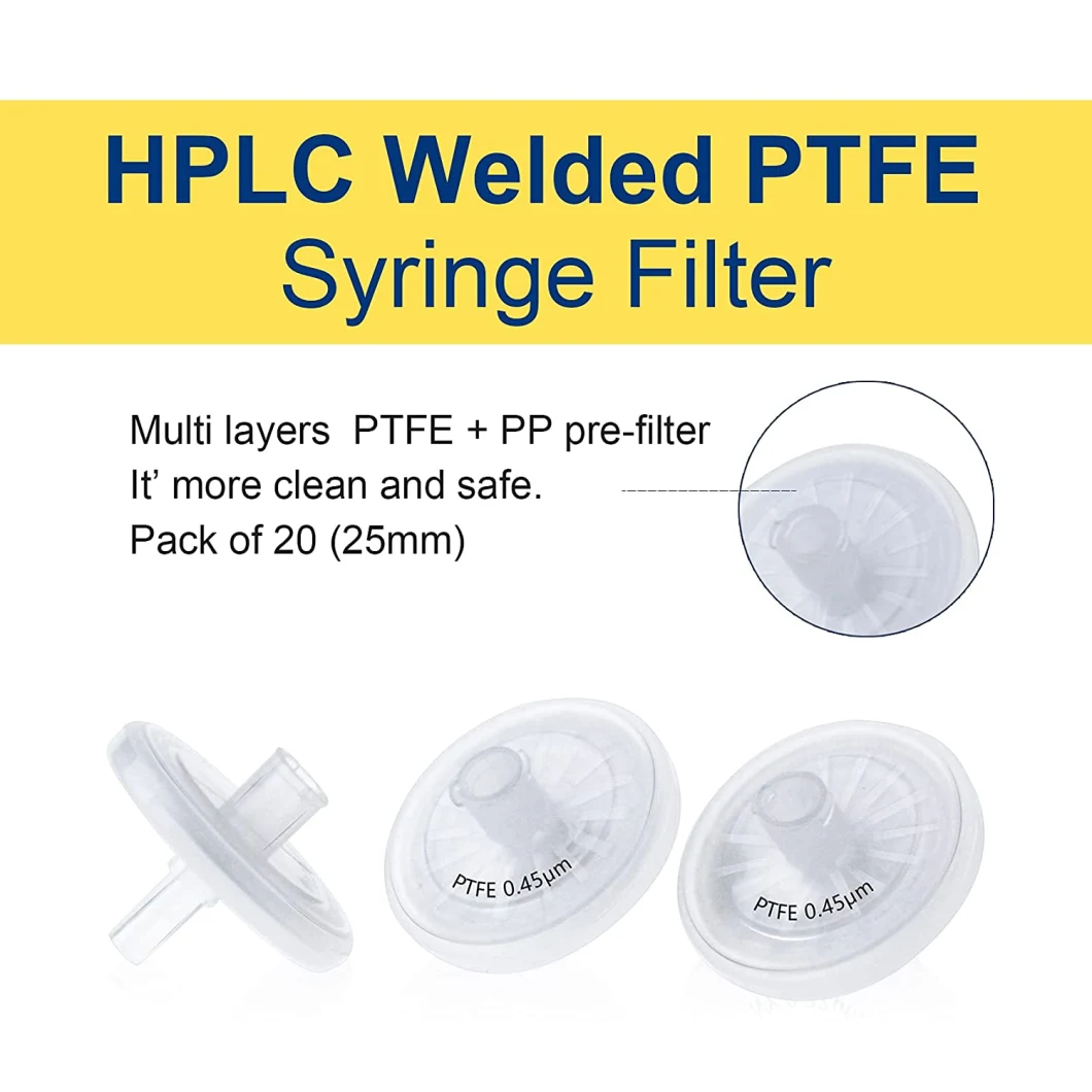 Membrane 0.45 Micron Sterile Syringe Filters with Luer Lock Connector