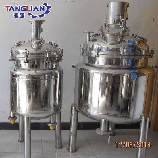Tanglian Group Stainless Steel SS304 SS316 Mixing Tank Reaction Tank Reaktor Chemical Reactor
