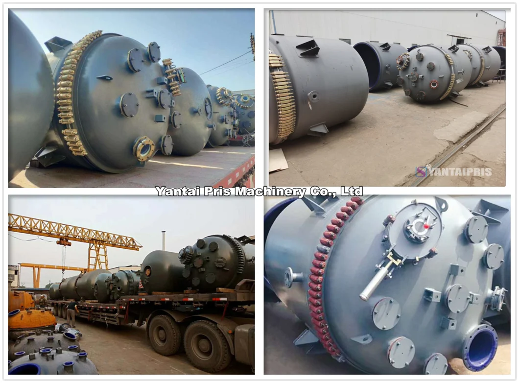 3kl/5kl/8kl/12.5kl Ae/Be/CE/GB Standard Steam/Oil Heating Carbon Stainless (MS) Q235 Q345 Jacketed Pressure Vessel/Tank/Receiver Msglr Glass Lined Steel Reactor