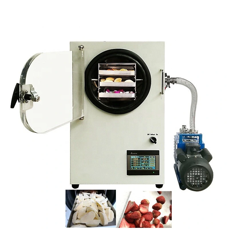 6-8kg Vacuum Freeze Drying Dried Machine Fruit Food Mini Vegetables Freezer Dryer for Sale