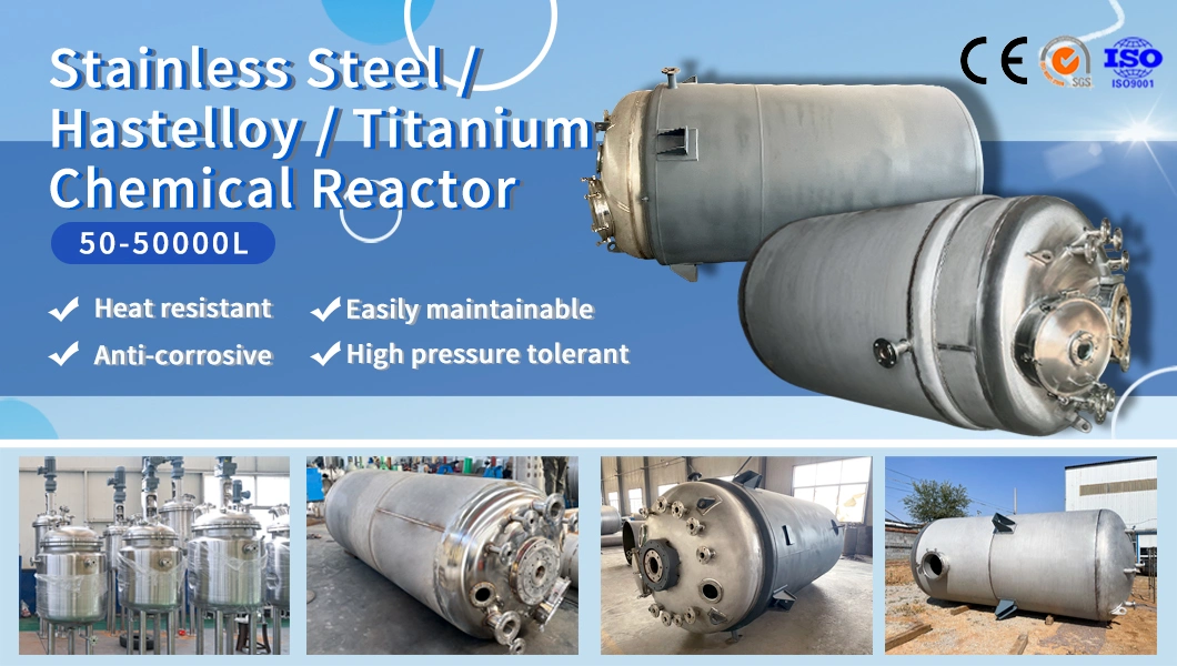 Tanglian Group Stainless Steel SS304 SS316 Mixing Tank Reaction Tank Reaktor Chemical Reactor