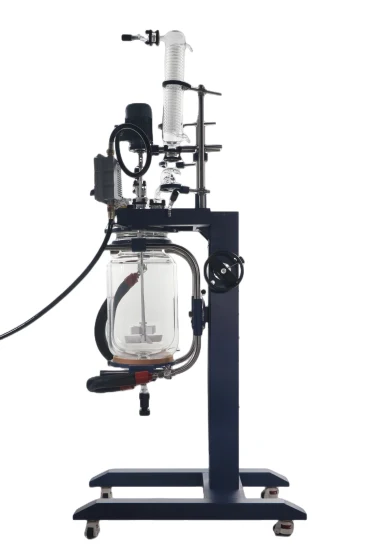 Yuhua Lab Chemical Laboratory Rotating Double Layer /Glass-Lined Jacketed Glass Reactor 10L to 200L